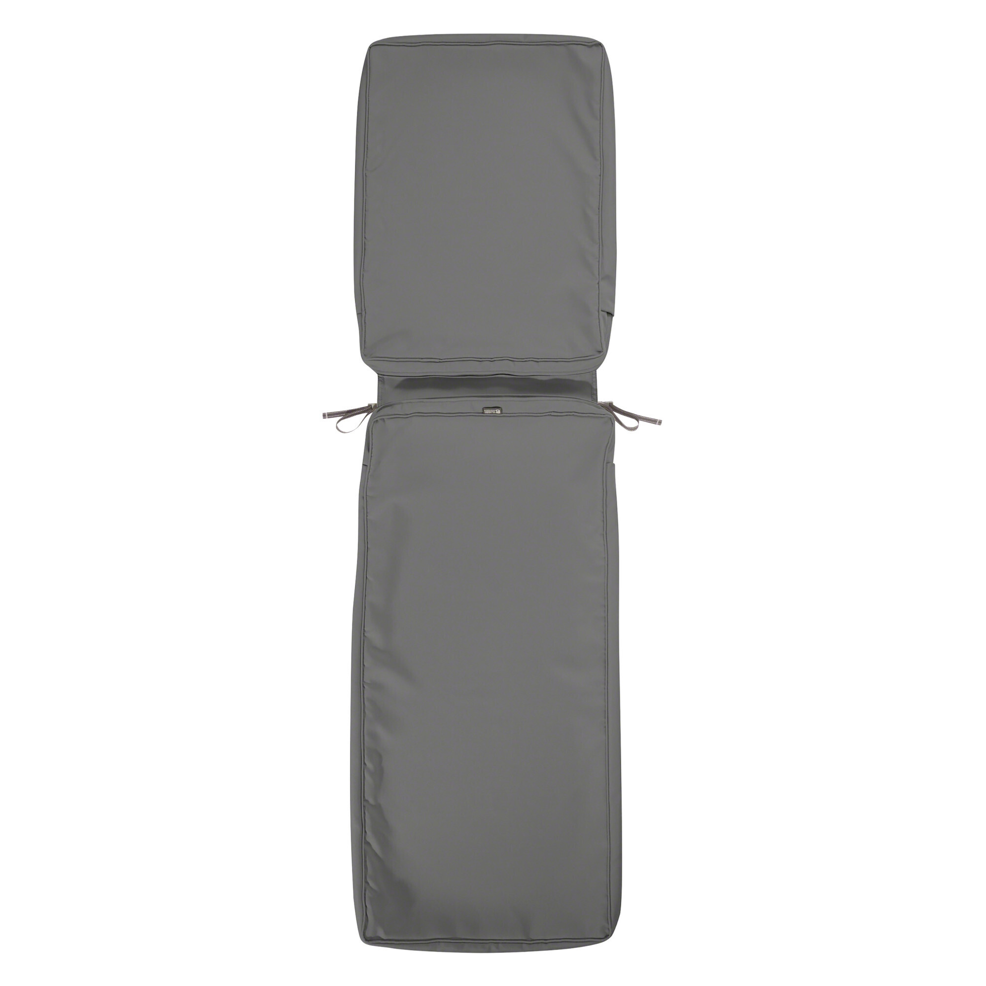 Classic Accessories Montlake FadeSafe Water-Resistant Patio Chaise Lounge Cushion Cover — 74in. x 23in. x 3in., Light Charcoal, Model# 60-444-010801-RT